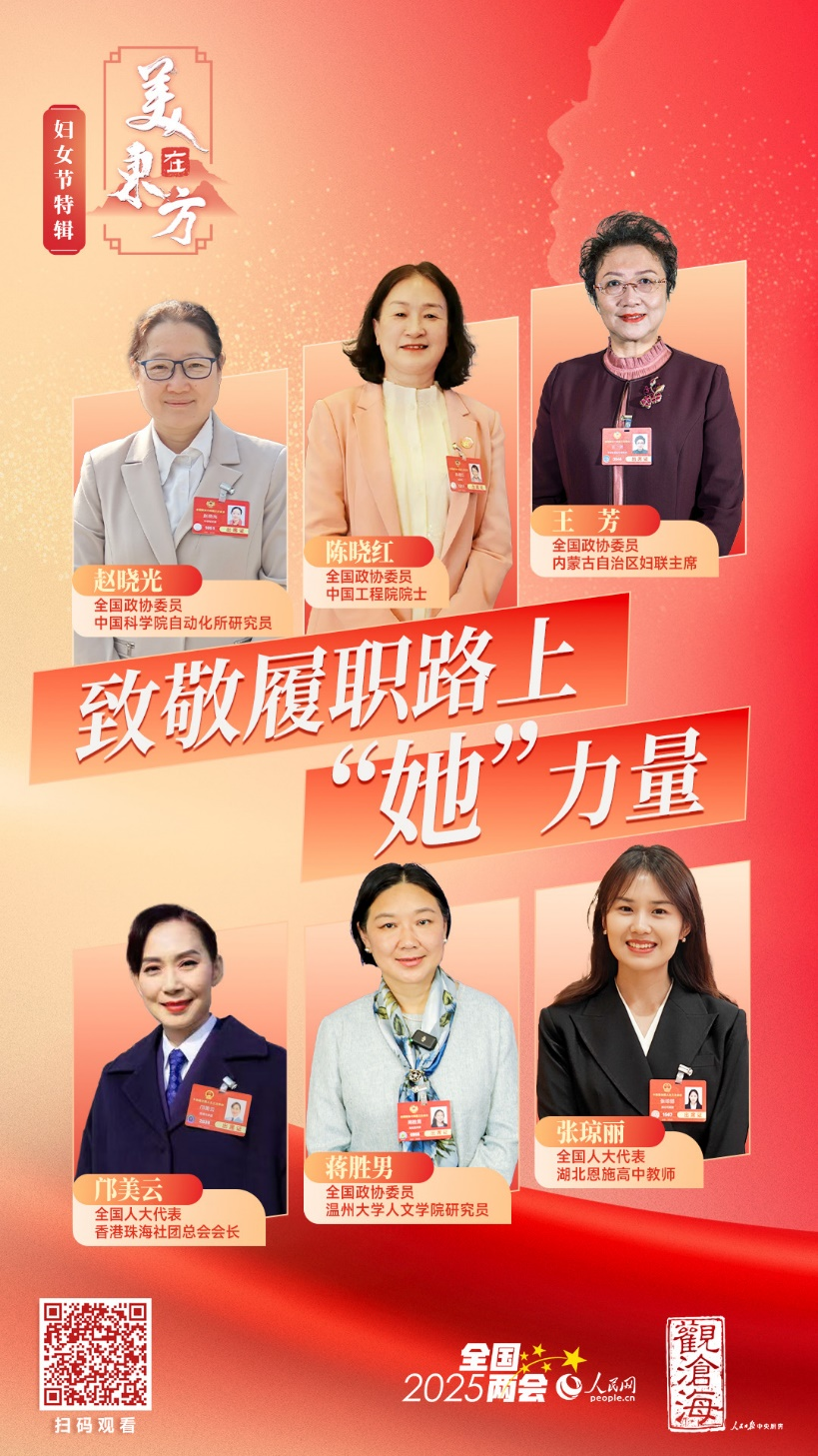 人民网特别策划《“美在东方”妇女节特辑：致敬履职路上“她”力量》