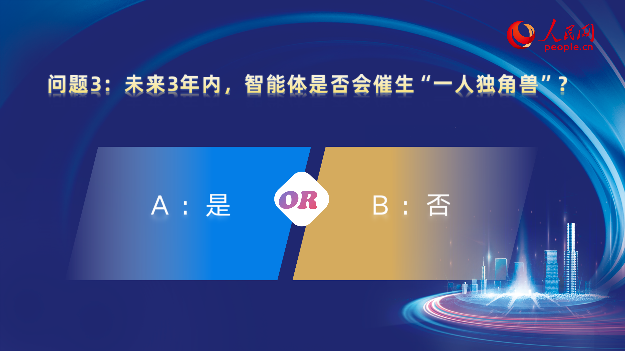 大咖的选择问题3：未来3年内，智能体是否会催生“一人独角兽”？