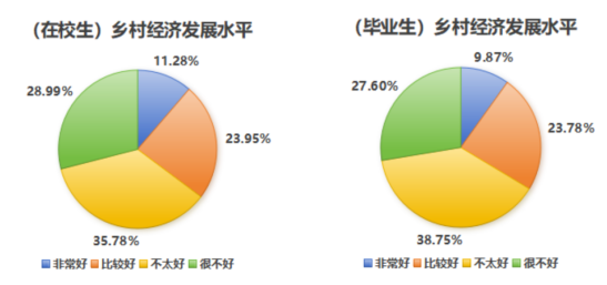 图3-11 高职生对乡村经济建设水平认知
