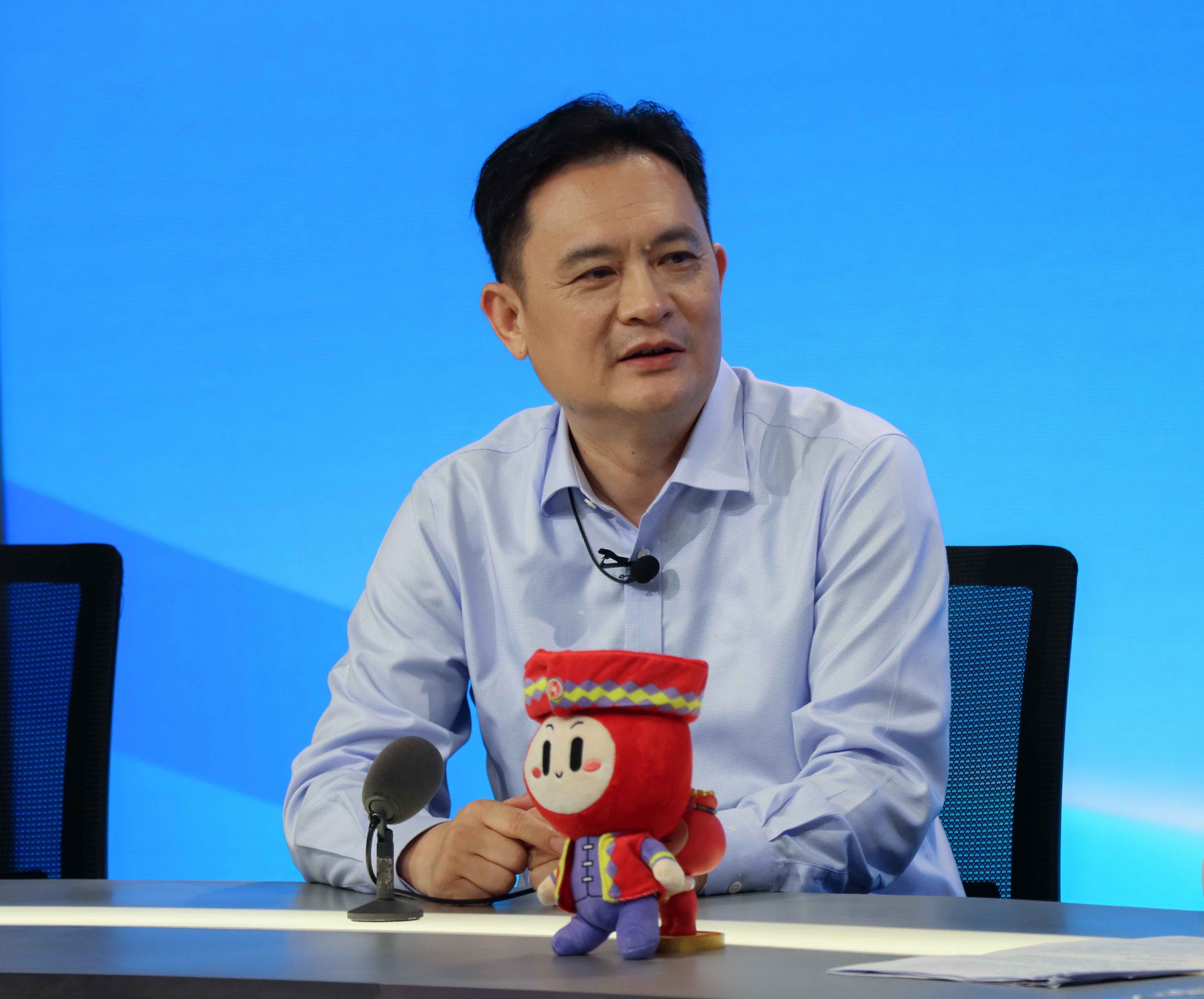 访谈嘉宾：广西壮族自治区柳州市委常委、副市长张华 （摄影：人民网付华周）