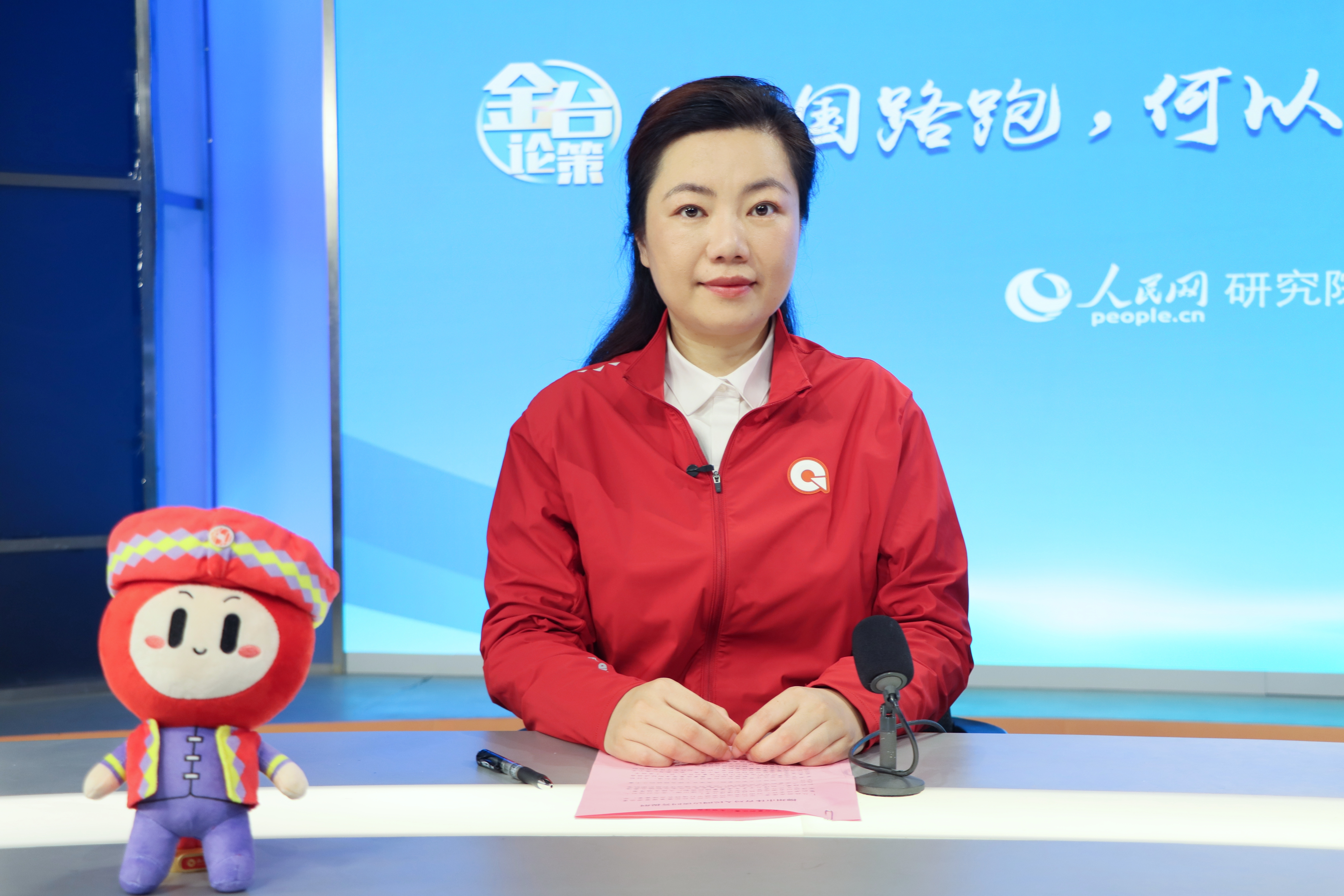 访谈嘉宾：广西壮族自治区柳州市体育局党组成员、副局长韦玉  （摄影：人民网付华周）